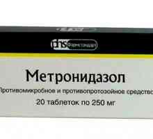 Metronidazol tablet in svečk: navodila za uporabo