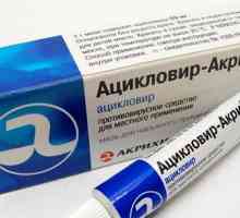 Različne oblike aciklovirja drog (tablete in mazilo) navodila