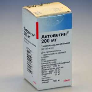 Aktovegin tablete drog: navodila za uporabo