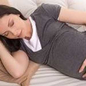 Risba bolečine v spodnjem delu trebuha med nosečnostjo